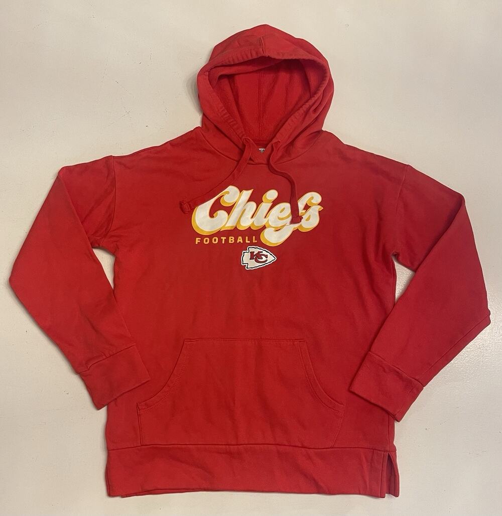 Kansas City Chiefs Sweatshirt Womens Small Red NFL Football Hoodie Team Apparel